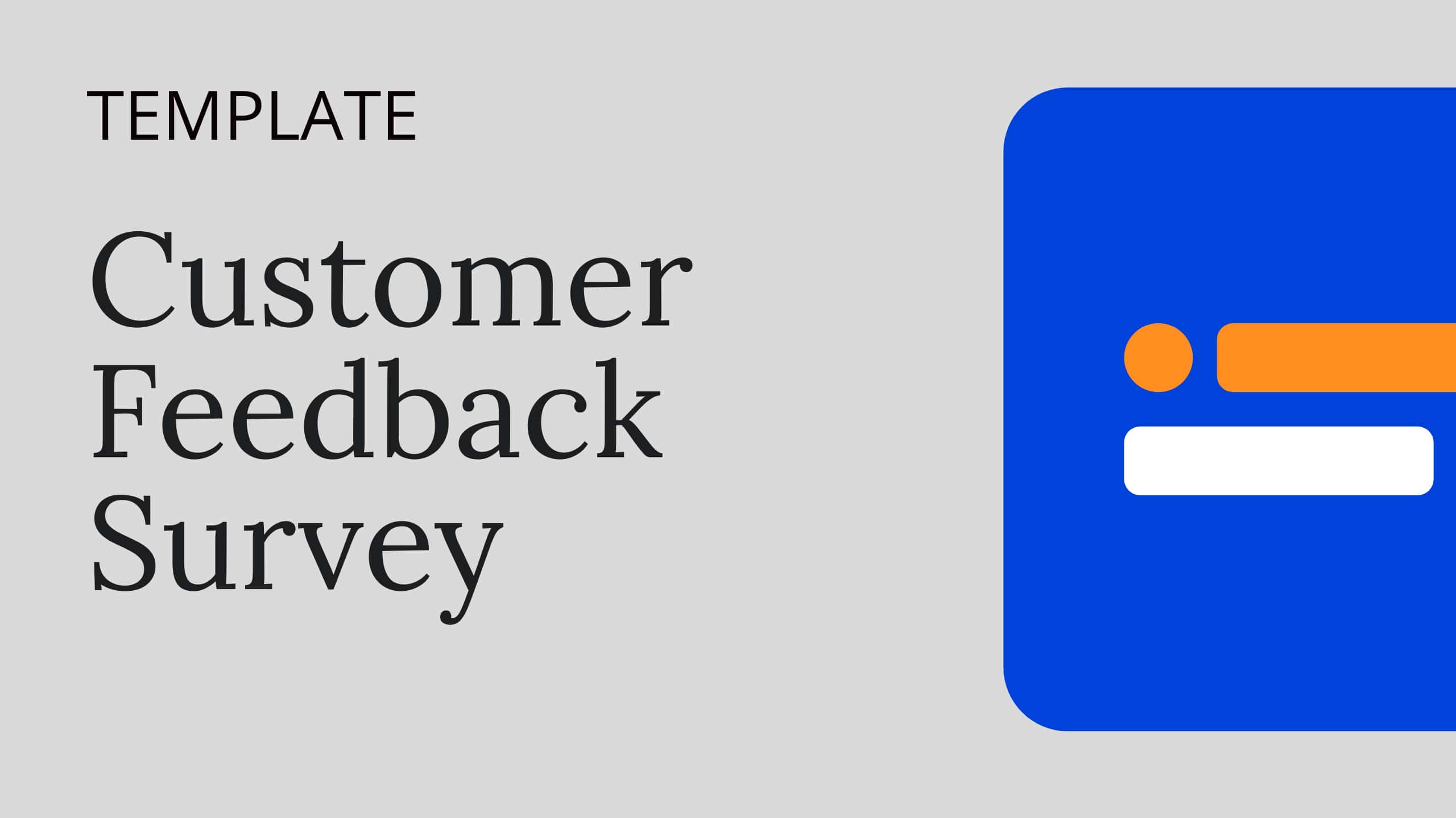 Typebot Template Customer Feedback Survey
